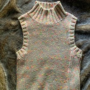 Anthropologie mock neck sleeveless sweater